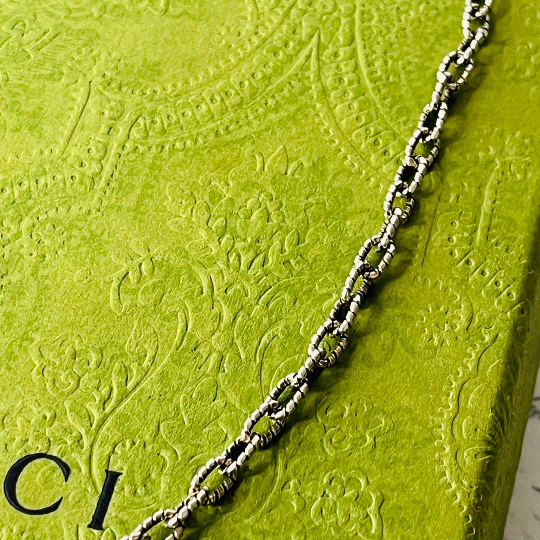 激レア】GUCCI ネックレス アラベスク 鎖 チェーン 燻 シルバー925