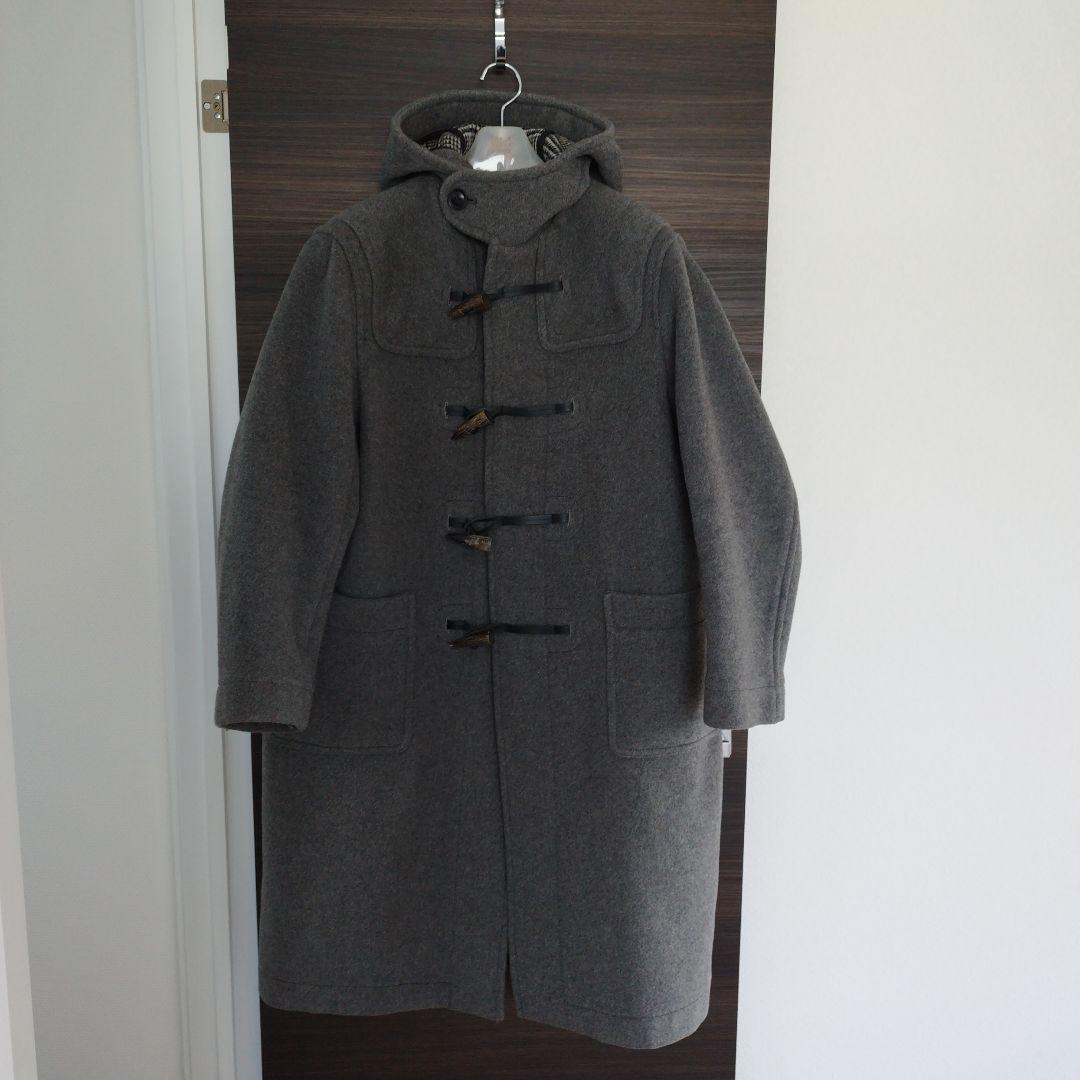 グレー ダッフルコート フード付き - メルカリ