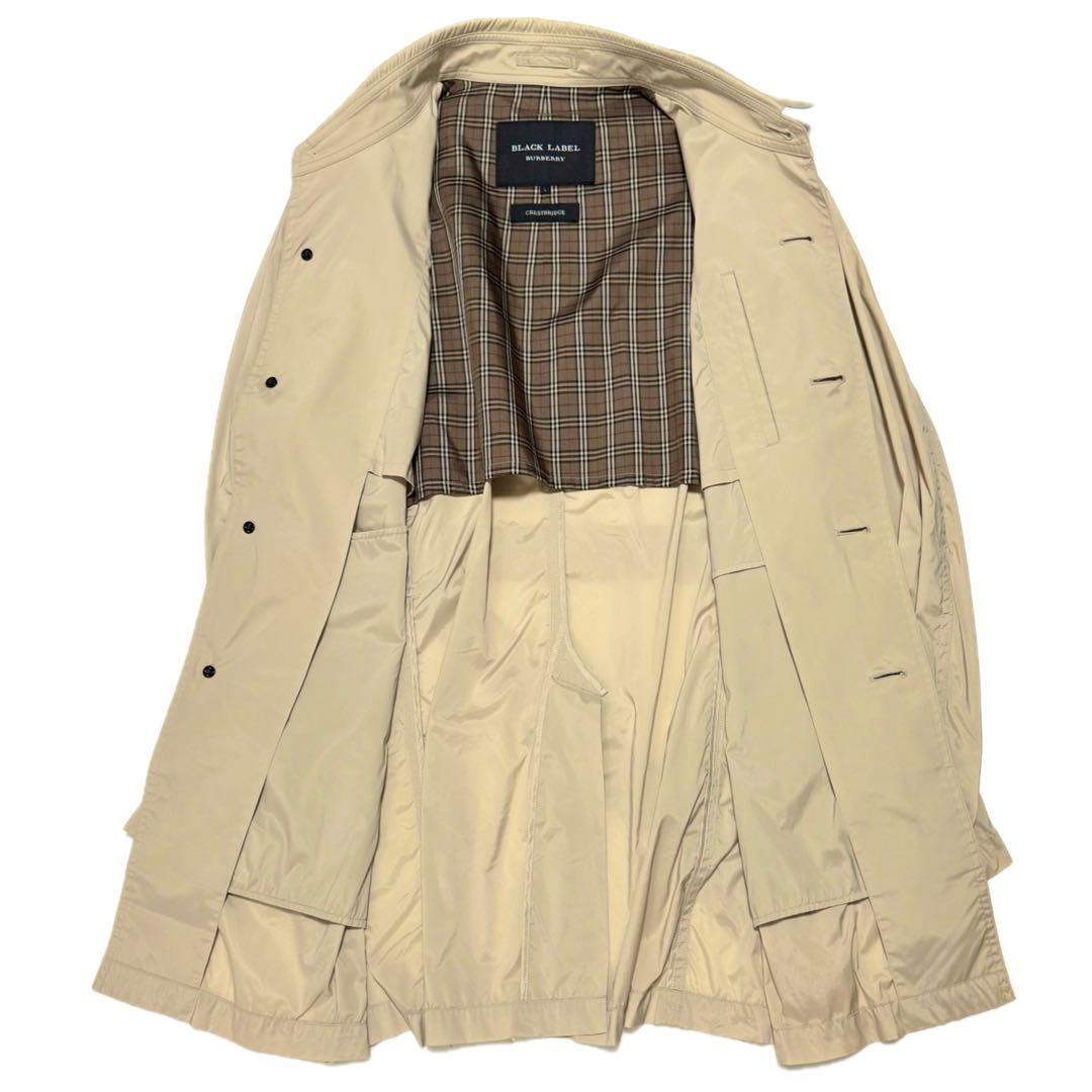 バーバリーブラックレーベル×クレストブリッジ ナイロンスプリング