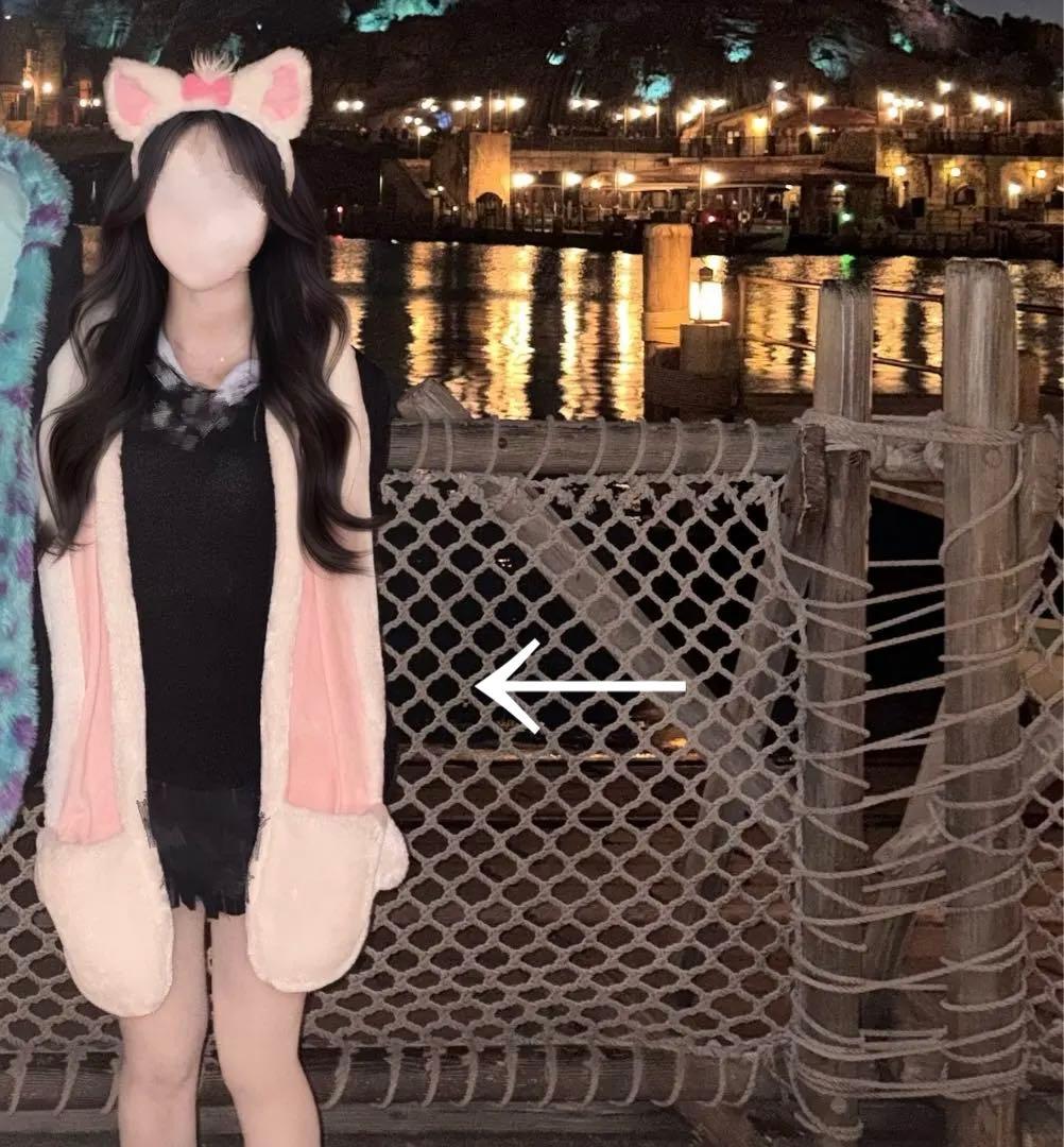 マフラーファンキャップ ディズニー ミッキー マリー ピンク 白 40周年