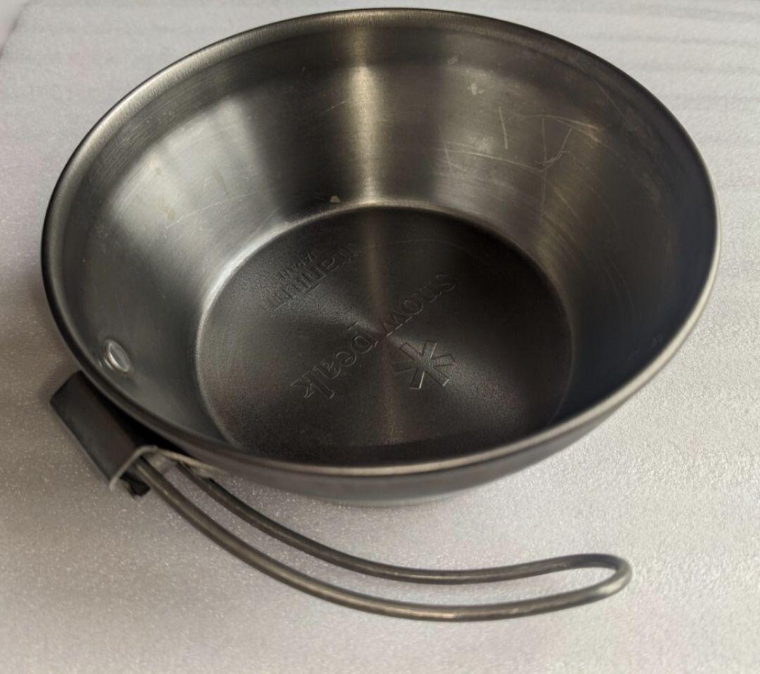 3点】スノーピーク チタン ワッパー 、旧ロゴ シングルマグ 450