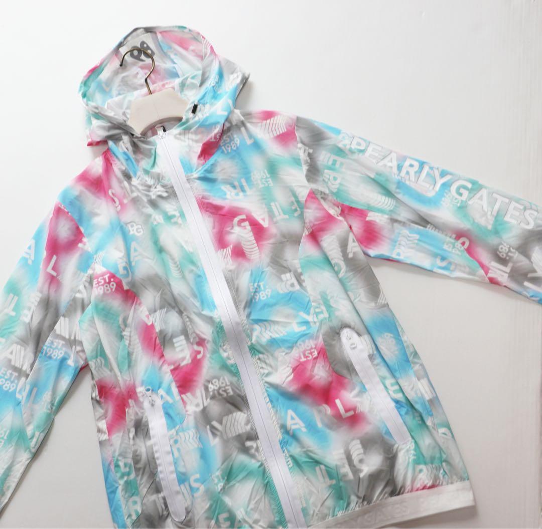 《パーリーゲイツ》新品 グラデーションジップブルゾン レインウェア 0