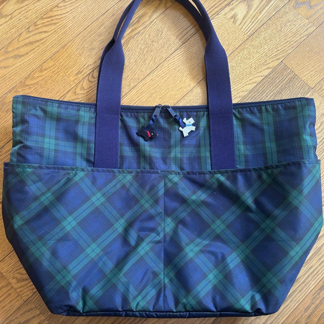 ファミリア familiar マザーズバッグ トートバッグ ブラックウォッチ