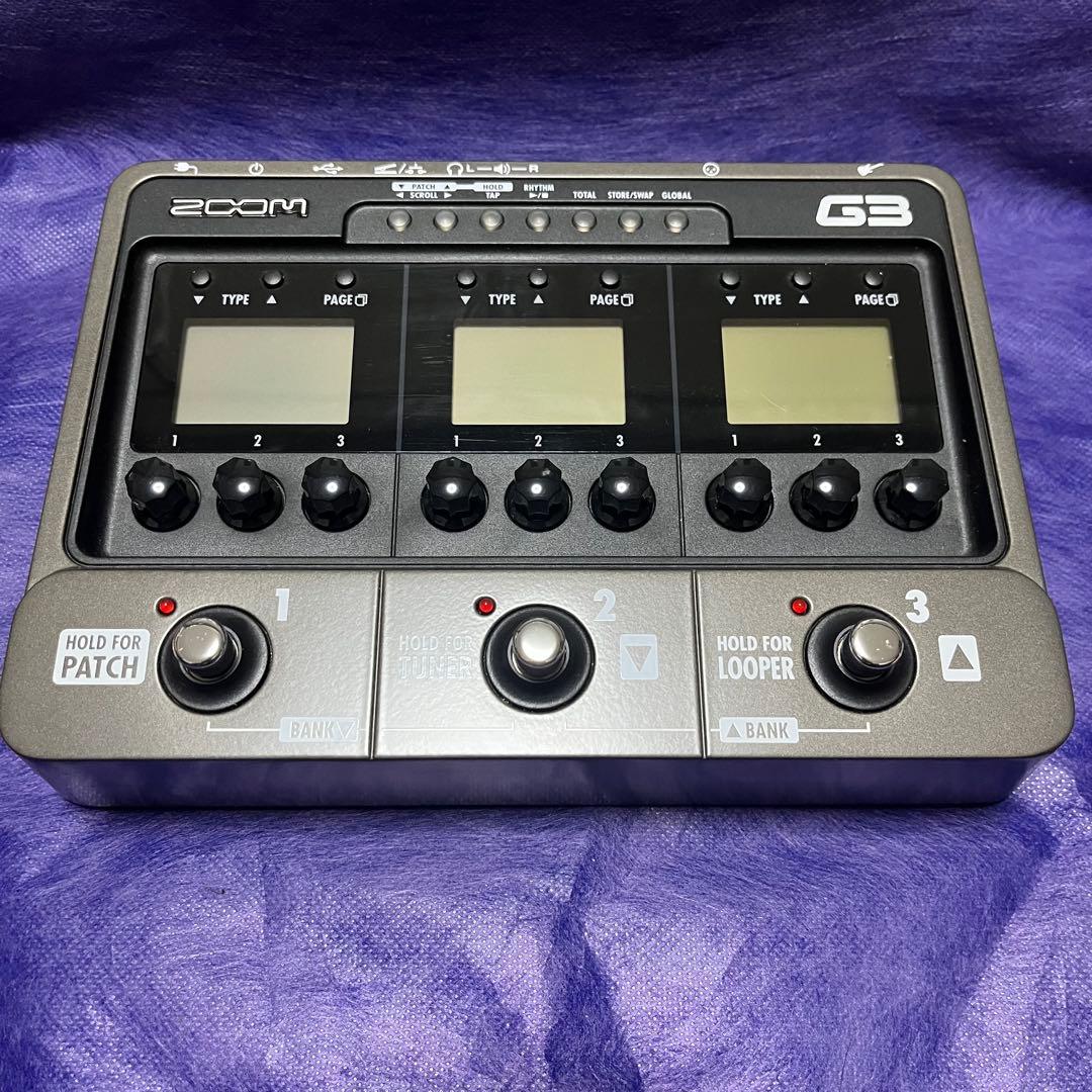 ZOOM G3 ギターマルチエフェクター➕ACアダプター ZOOM G3 マルチエフェクター ACアダプター付ZOOM G3 ギターマルチ