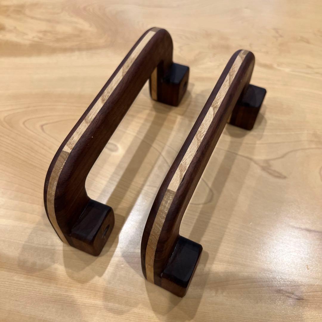 木製アシストグリップ(ウォルナット&チェスナット) ハイエース Aピラー