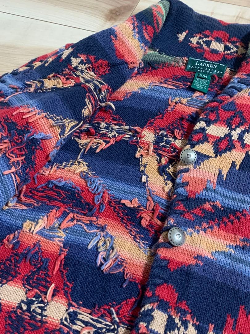 《Ralph Lauren》美品 ラルフローレン ハンドメイドニットMサイズ