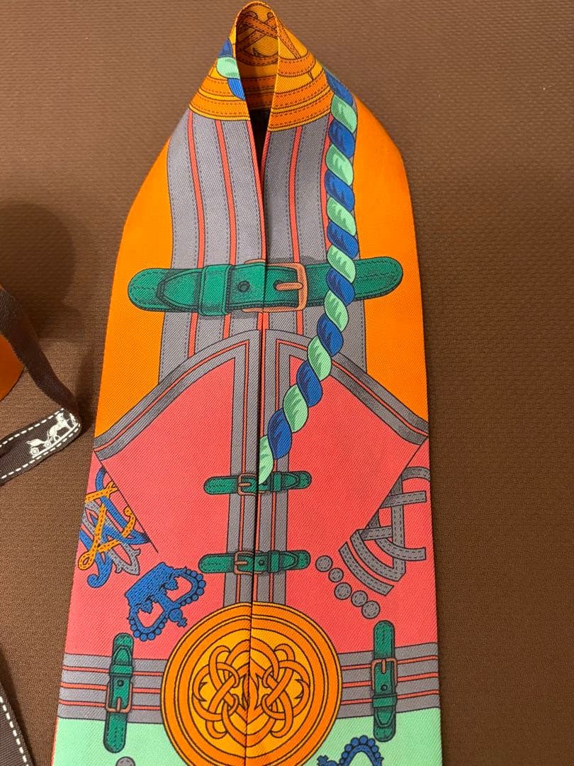 美品】HERMESツイリー GRANDE TENUE馬の礼装スカーフヘアバンド