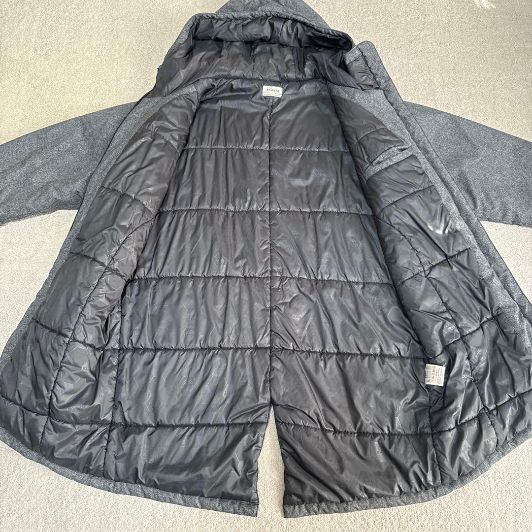 美品】ATHLETA アスレタ 中綿入ハーフコート グレー Lサイズ - メルカリ