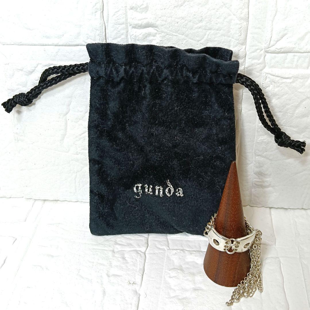 608 gunda ガンダ リング チェーンリング シルバー 保存袋付き - メルカリ