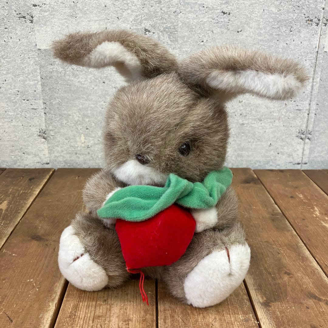 昭和レトロ オオイケ 赤かぶを持つウサギ ウサギ ラビット アニマル