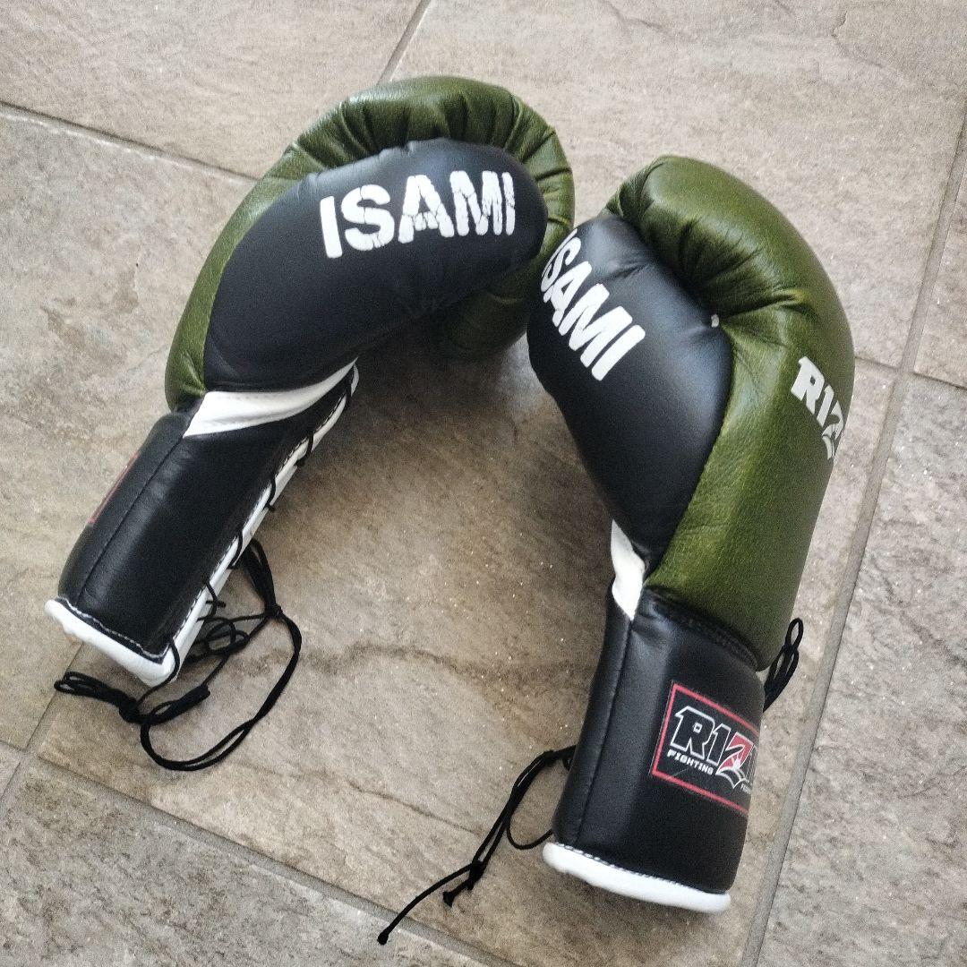 イサミ製 RIZIN公式試合用キック ボクシンググローブ8oz - メルカリ