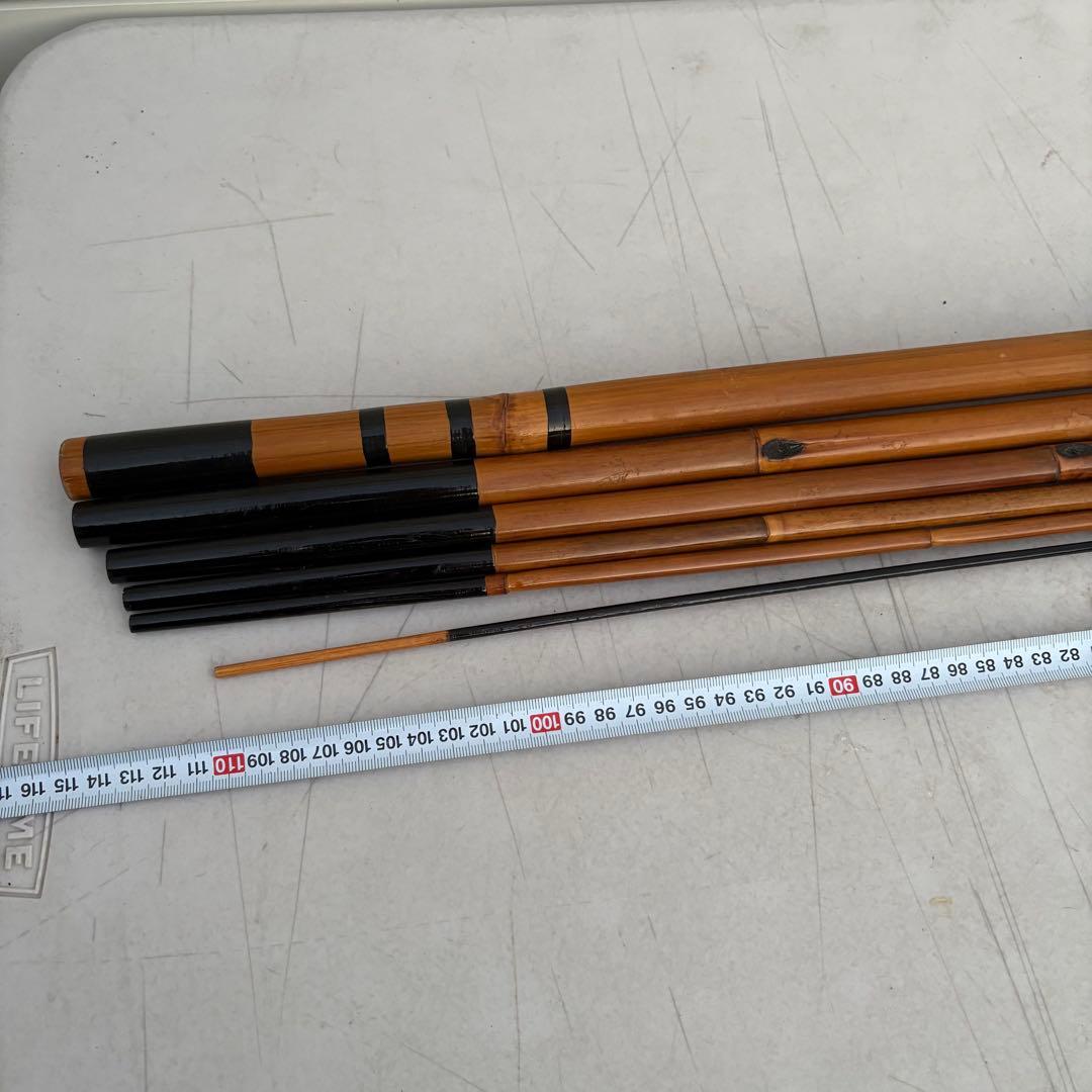 アンティーク竹釣竿◎6m35cm 昭和 昔の竹釣竿 - メルカリ