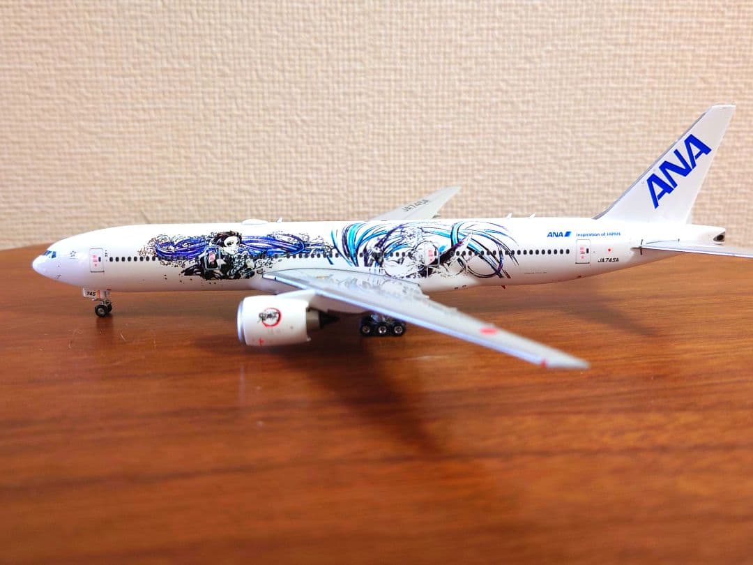 まさ【ANA B777-200ER JA745A 1/400 鬼滅の刃】 非売品・新商品情報】1/400 777-200ER ANA「鬼滅の刃 じぇっと ‐参‐」 J