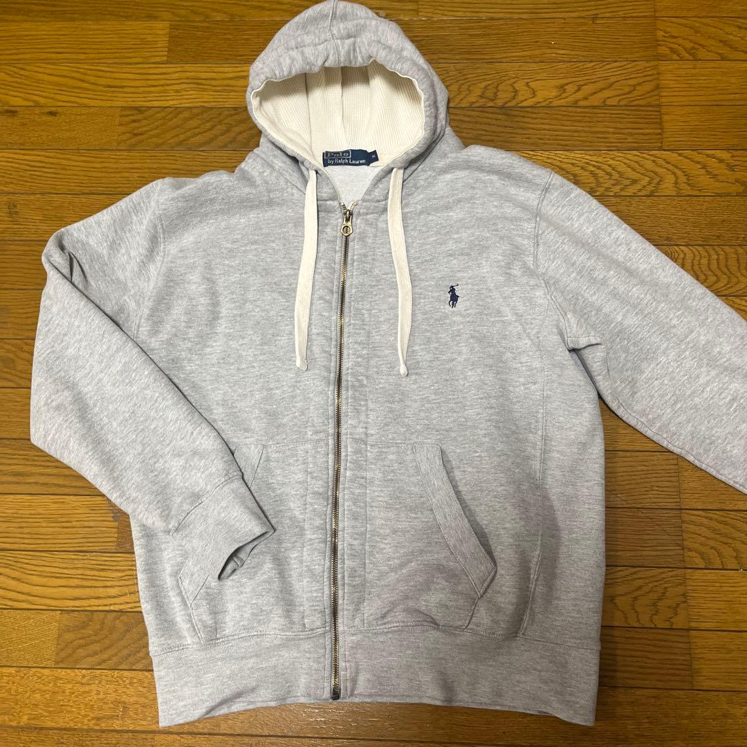 90s Polo by Ralph Lauren グレー パーカー M - メルカリ