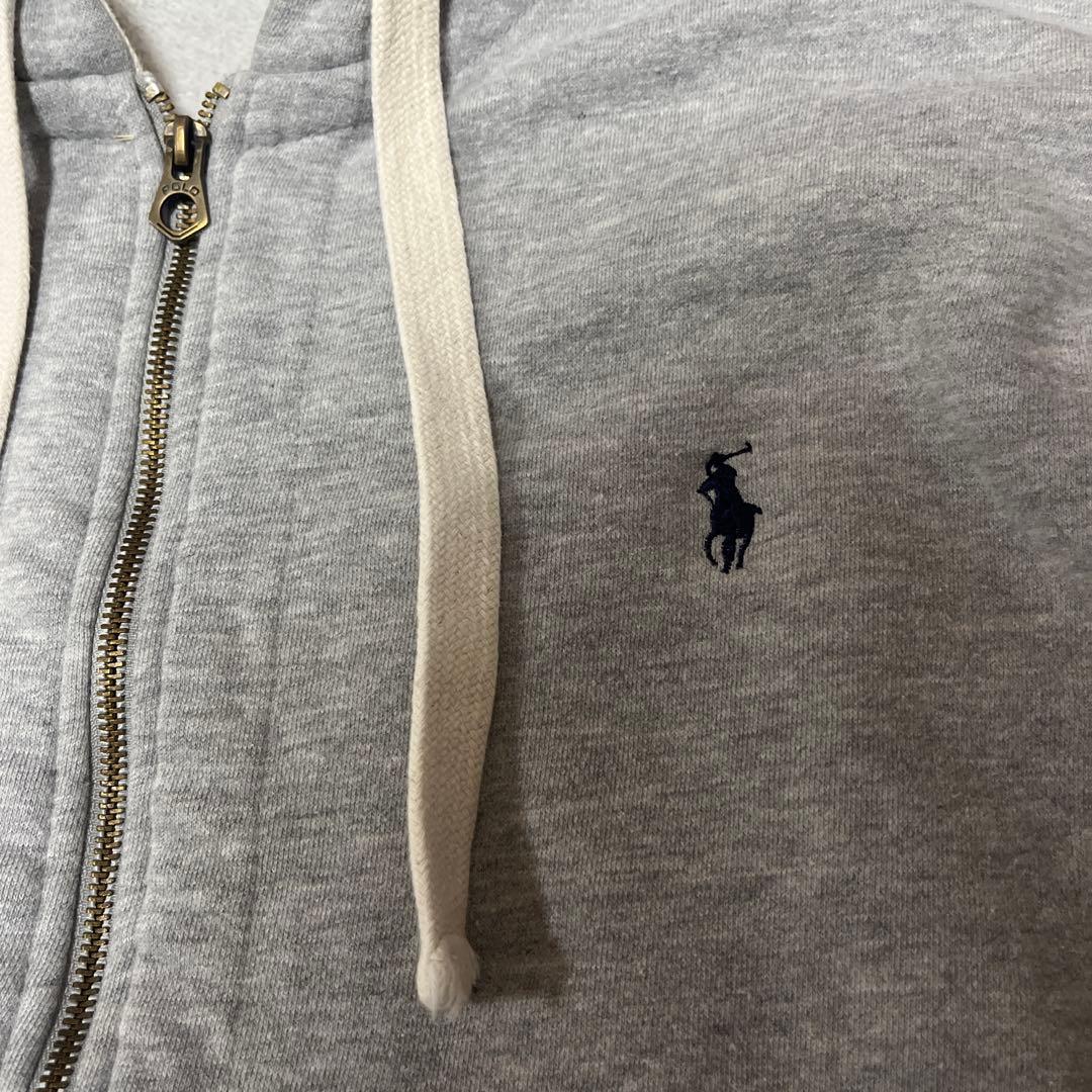 90s Polo by Ralph Lauren グレー パーカー M - メルカリ