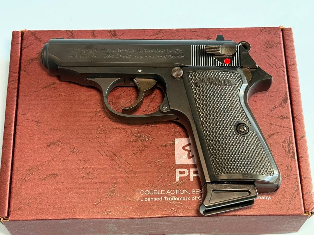 マルゼン製ワルサーニューPPK/Sブラックモデル（ガスブローバック）