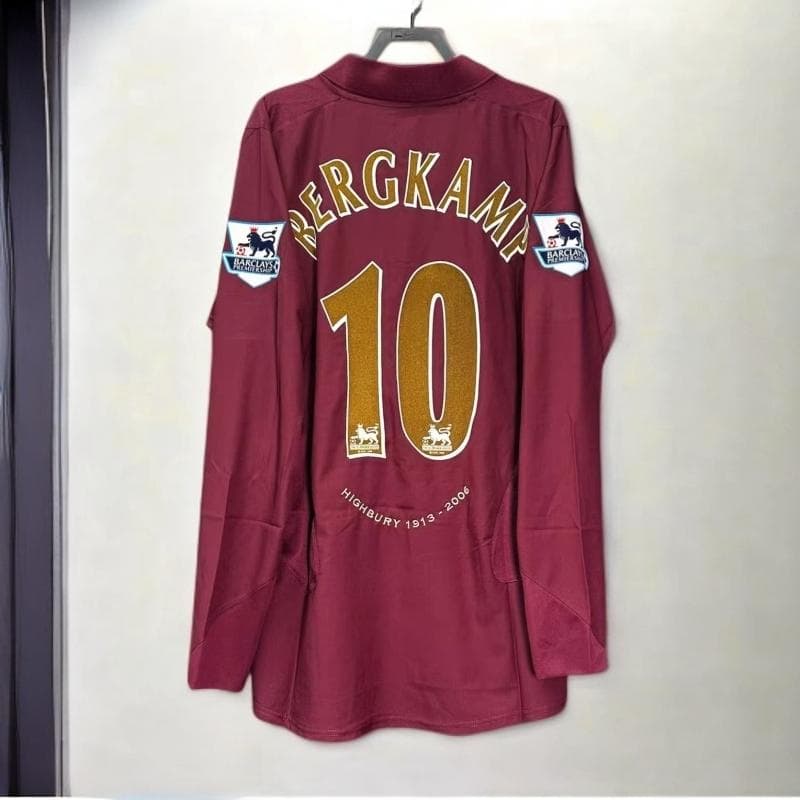 05-06 アーセナル ベルカンプ BERGKAMP 10番 長袖 シャツ - メルカリ