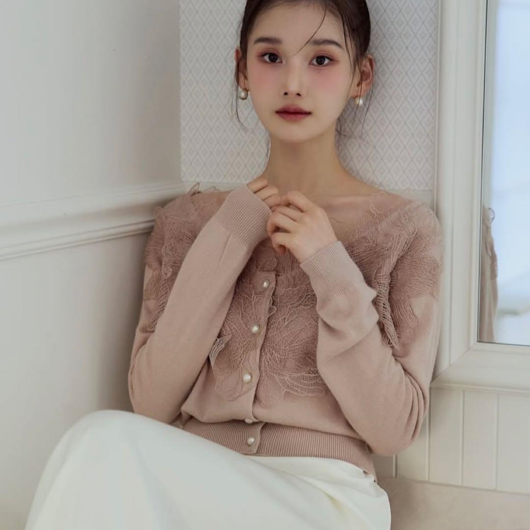 完売 新品未使用 polaura ポローラ レースフリルカーディガン - メルカリ