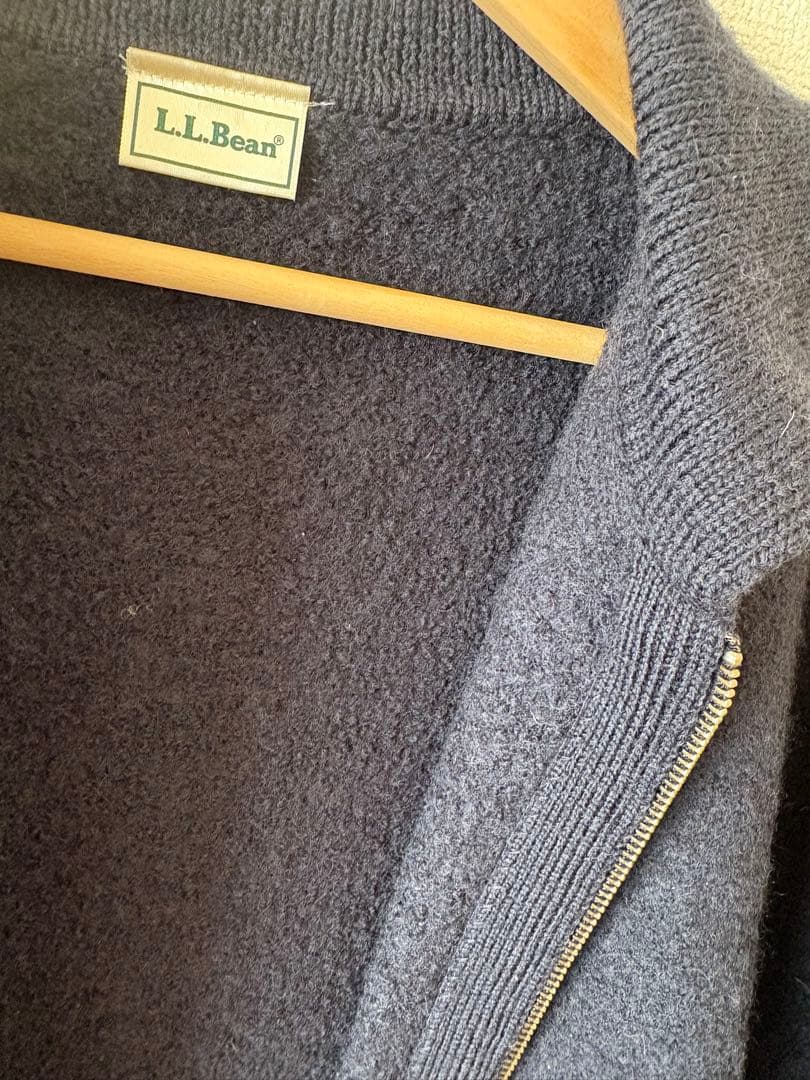 L.L.Bean ネイビー ニットカーディガン