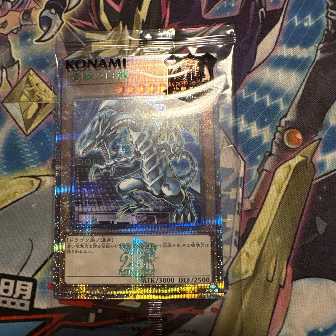 遊戯王 最安値 東京ドーム 青眼の白龍 25th 未開封 封筒付き 決闘者