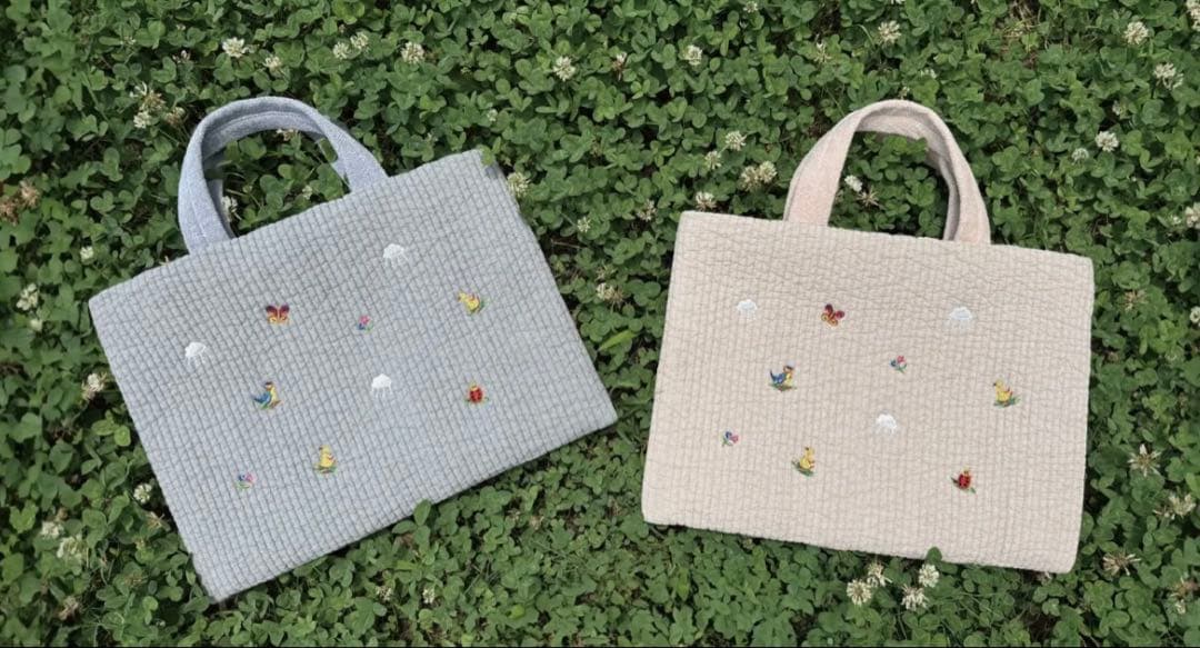 フェイラー ピオヌンナル トートバッグ ライトグレー カフェベージュ