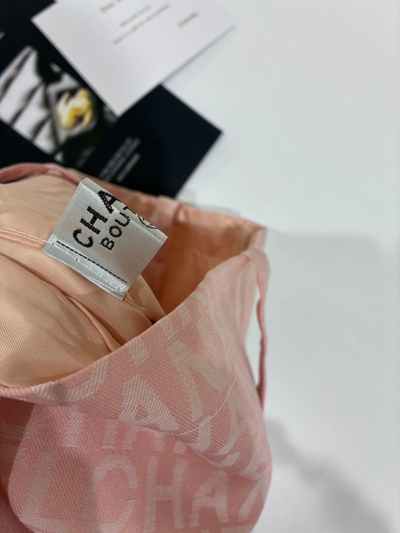 CHANEL 総柄 ピンク トートバッグ シャネルノベルティ ハンドバッグ