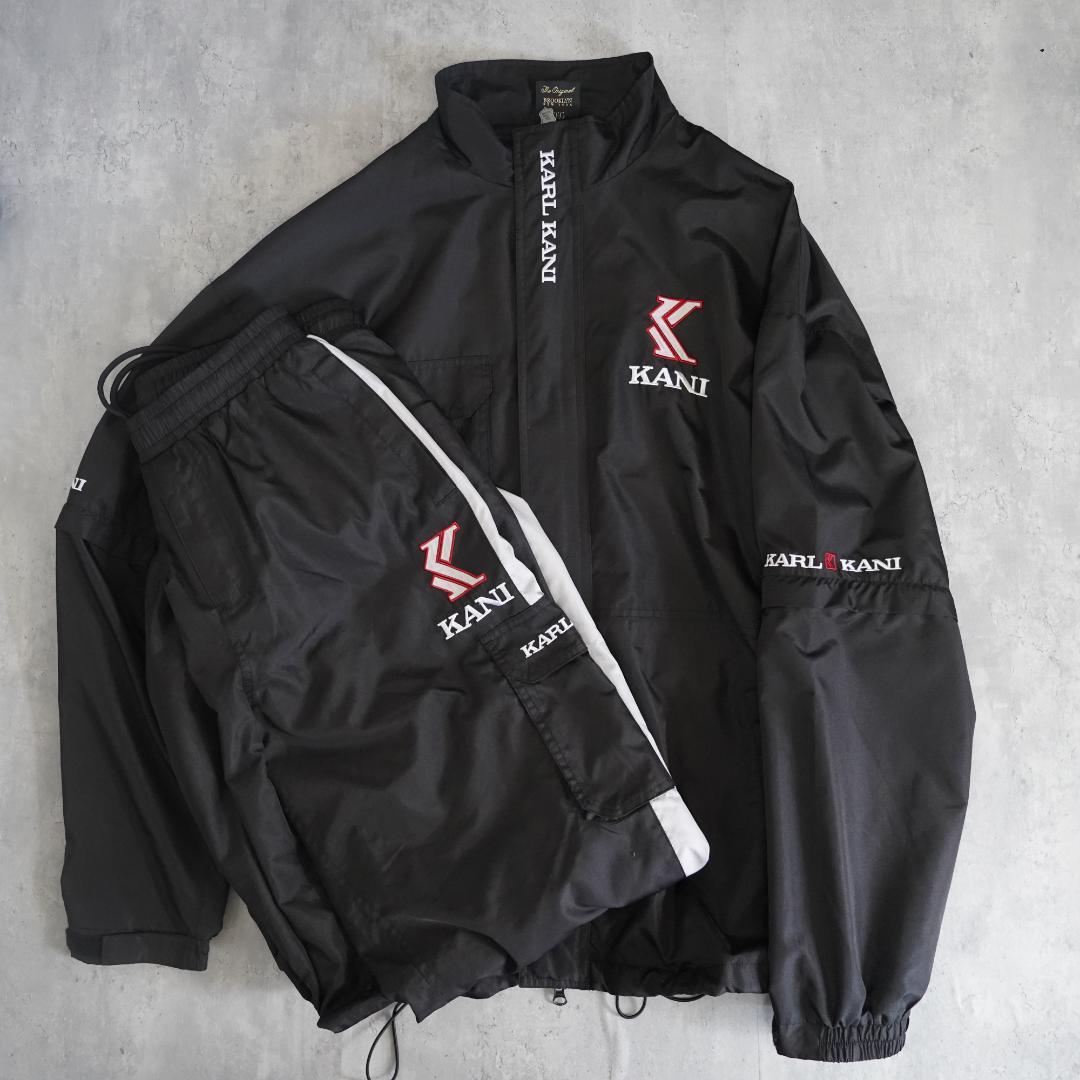 KARL KANI GOLF カールカナイ ジャージ セットアップ 黒 XL - メルカリ