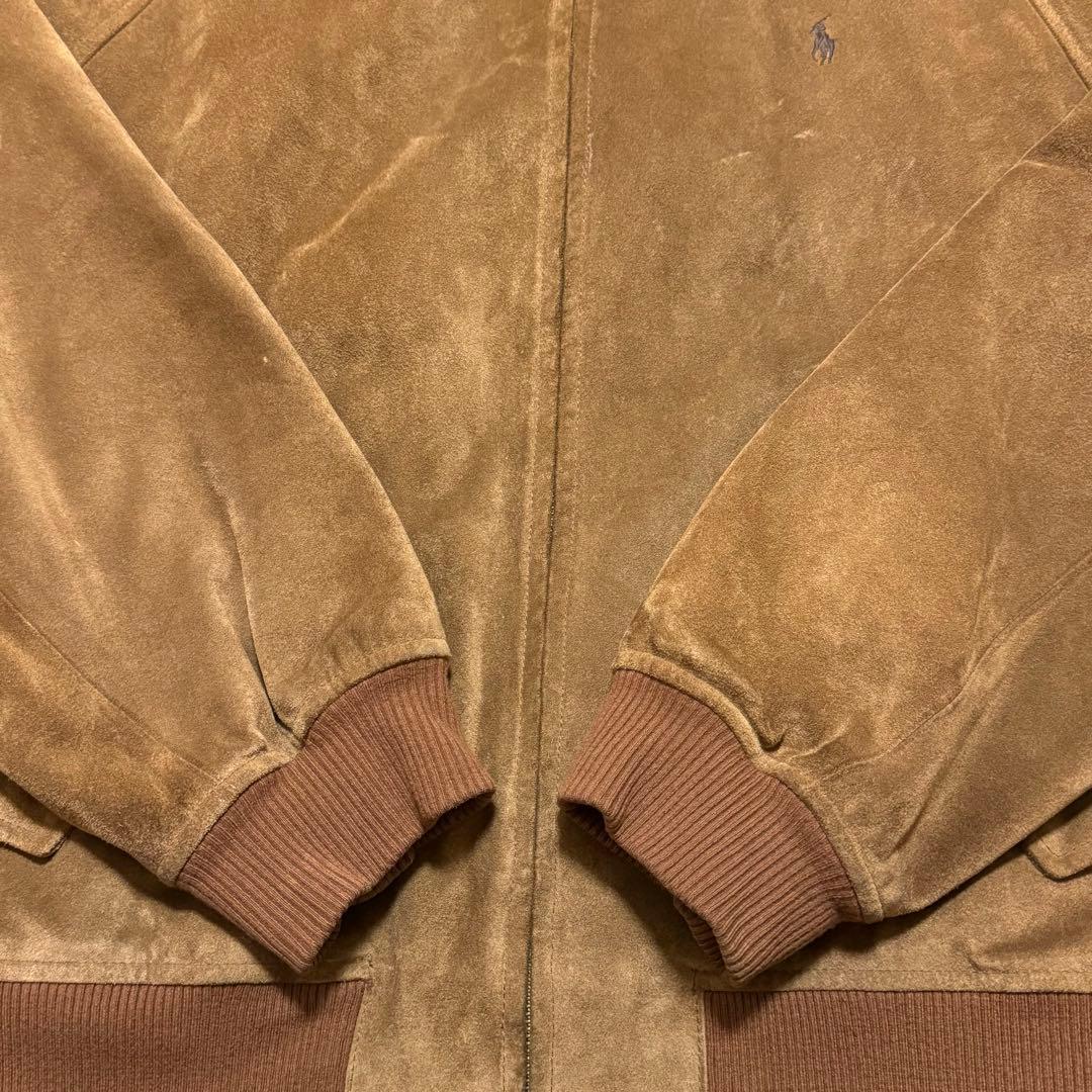 90s Polo Ralph Lauren スエード G9 スイングトップ 本革 - メルカリ