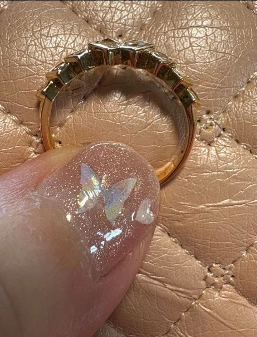 k18 天然ダイヤモンドリング　0.45ct