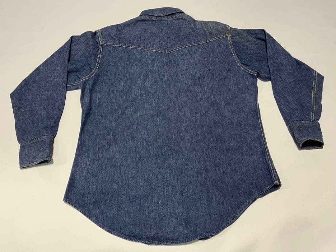 60s 白タグ SEARS ROEBUCKS デニムシャツ ウエスタン シアーズ - メルカリ
