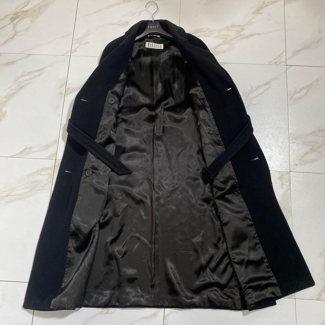 希少♡マックスマーラマレーラ アンゴラ マニュエラ ベルデッドダブル