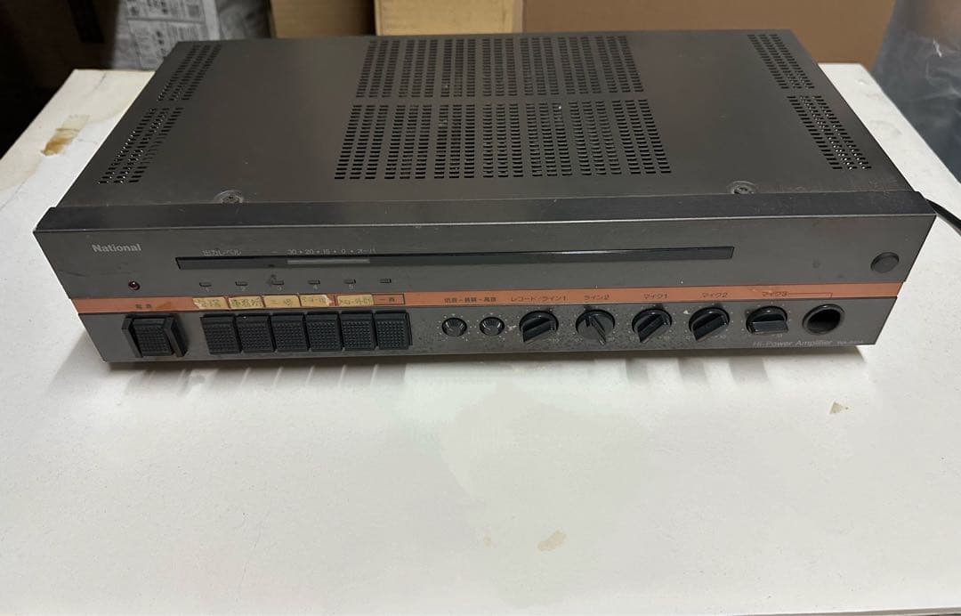 ナショナル ハイパワーアンプ WA-840A 卓上音響装置 - メルカリ