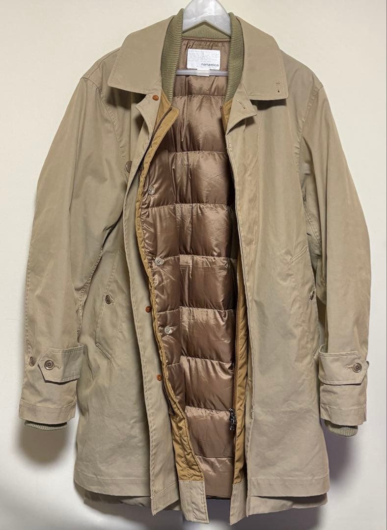 nanamica3ウェイダウンコートSUBF818ステンカラーコート光電子メンズ