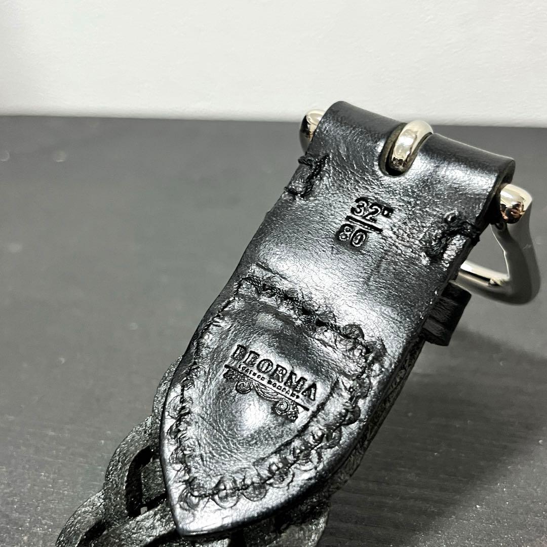 《BEORMA / べオーマ》Leather Mesh Belt 英国製