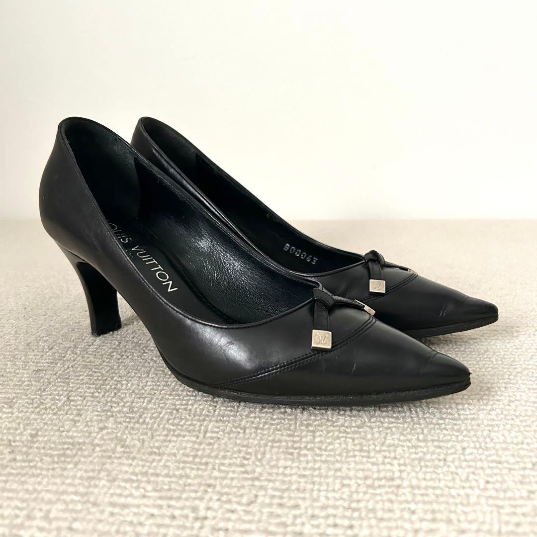LOUIS VUITTON ルイヴィトン パンプス 黒 21.5cm