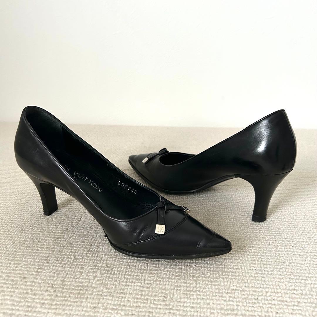 LOUIS VUITTON ルイヴィトン パンプス 黒 21.5cm