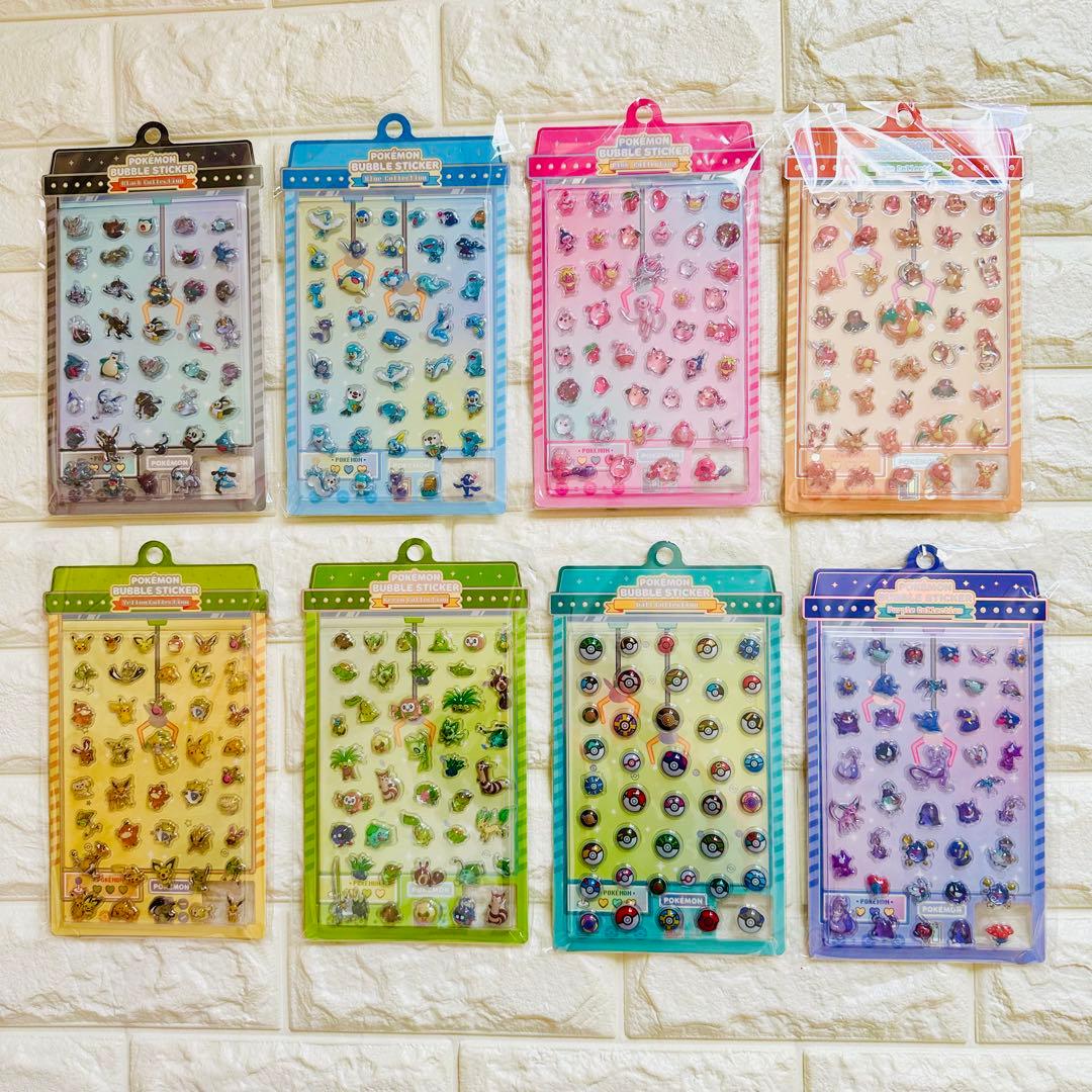 韓国限定 ポケモン ボンボンドロップ 正規品 バブルシール 8セット