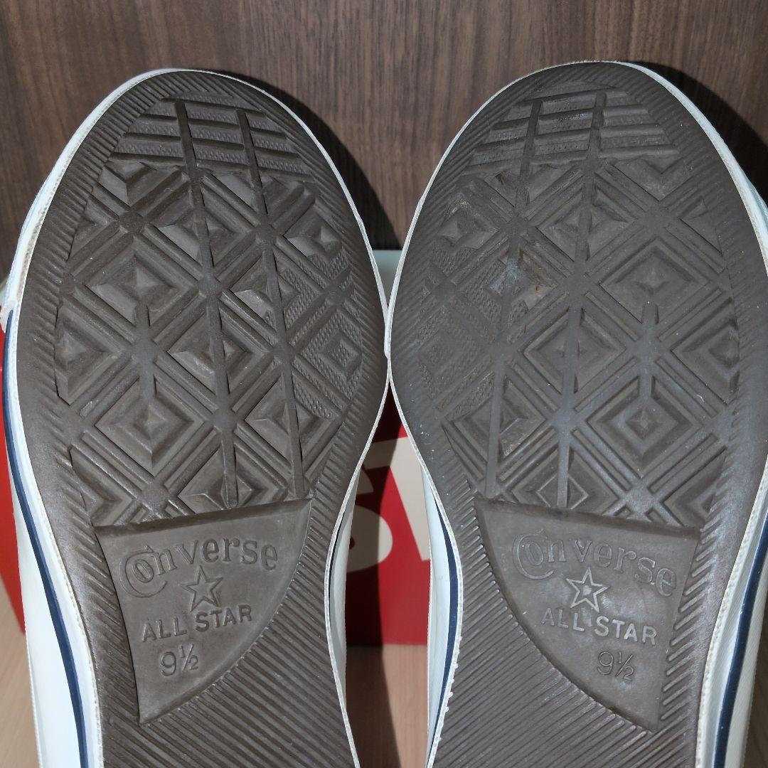 US9.5】ワンスター 白×赤 V-3レザー ベルクロ ALL STAR - メルカリ