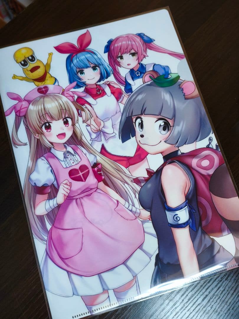 バーチャルスクランブル 直筆サイン クリアファイル 名取さな ピーナッツくん