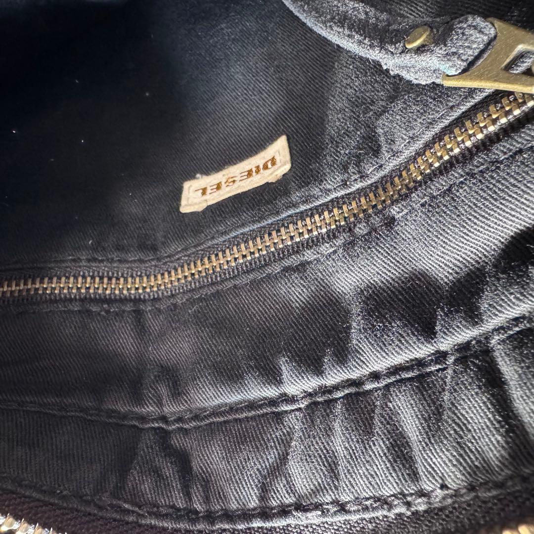 DIESEL ディーゼル トートバッグ y2k ゴールド金具 アーカイブ 黒