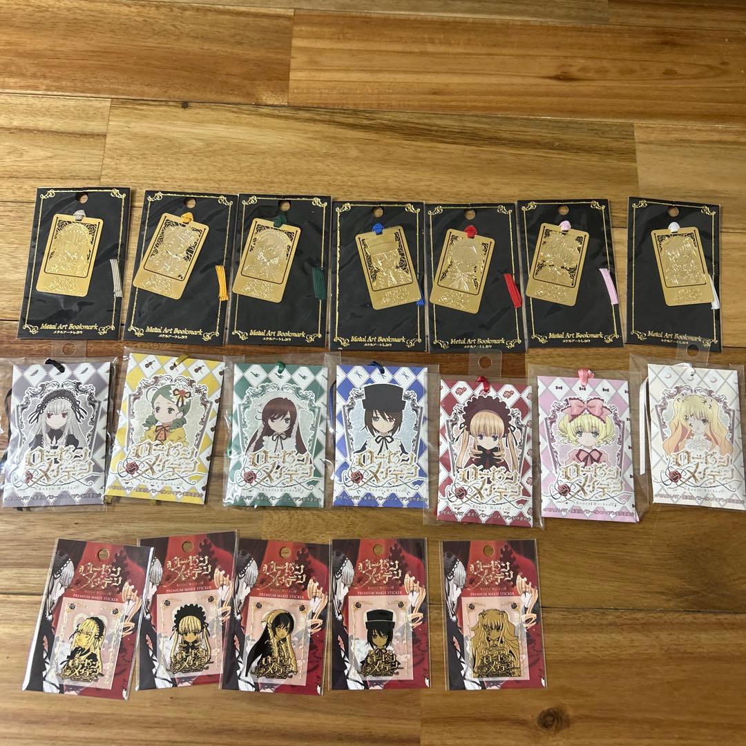 ローゼンメイデン メタルアートしおり イメージサシェ 蒔絵シール ステッカー ローゼンメイデン メタルアートしおり イメージサシェ 蒔絵シール