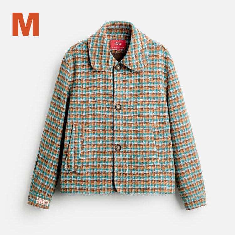 ZARA X HARRY LAMBERT チェック柄ジャケット Mサイズ - メルカリ