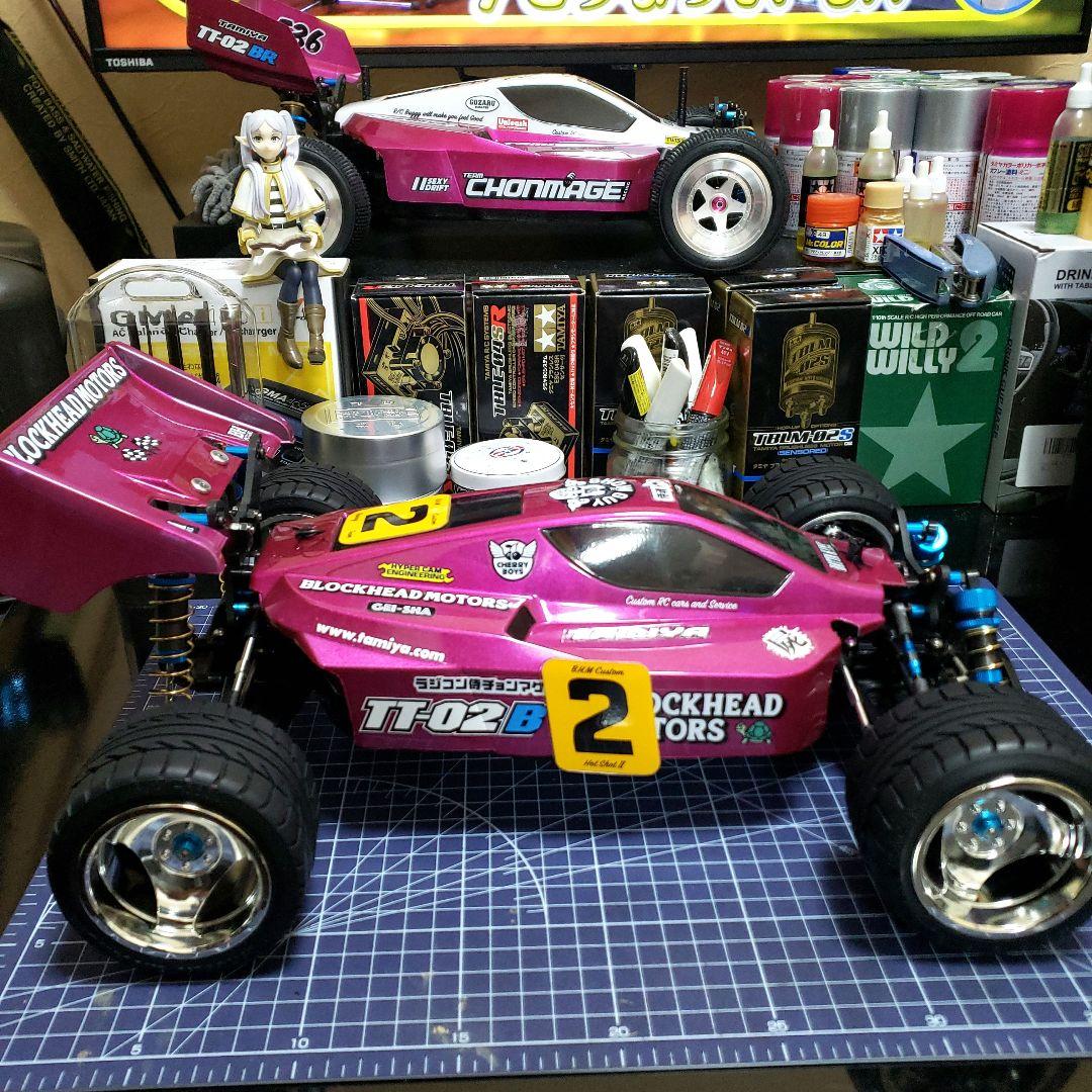 タミヤ　TT02B　ネオスコーチャー カスタム　未走行　メカ、送受信機セット