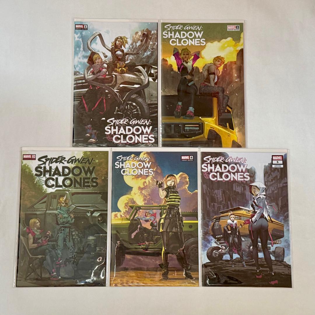 スパイダー・グウェン シャドウクローンズ#1～#5 5冊セットヴァリアントカバー スパイダーグウェン ：ウェポン・オブ・チョイス - アメコミ専門店