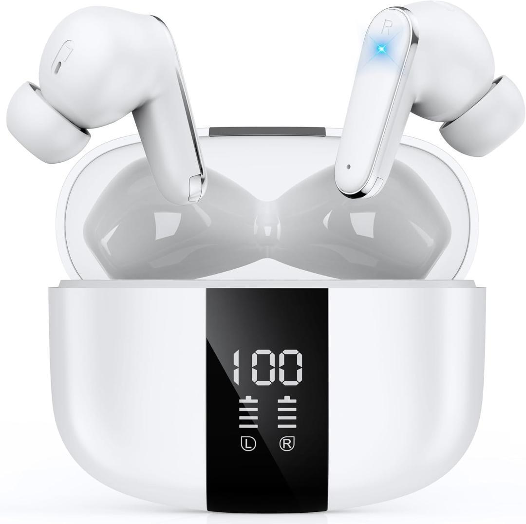 XZC D1 ワイヤレスイヤホン bluetooth LED残量表示 - メルカリ