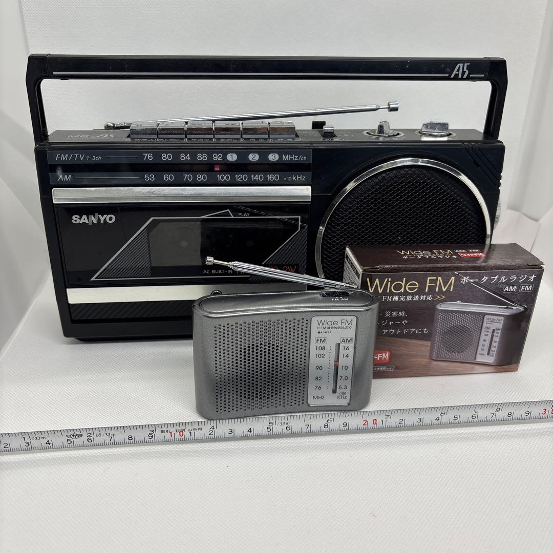 SANYO MR-A1 FM/AMラジオ ポータブルラジオ 2点 - メルカリ