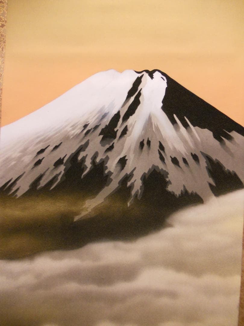 掛け軸 小野萬翠 富士 絹本 希少 軸装 茶道具 掛軸 美品 です。 - メルカリ