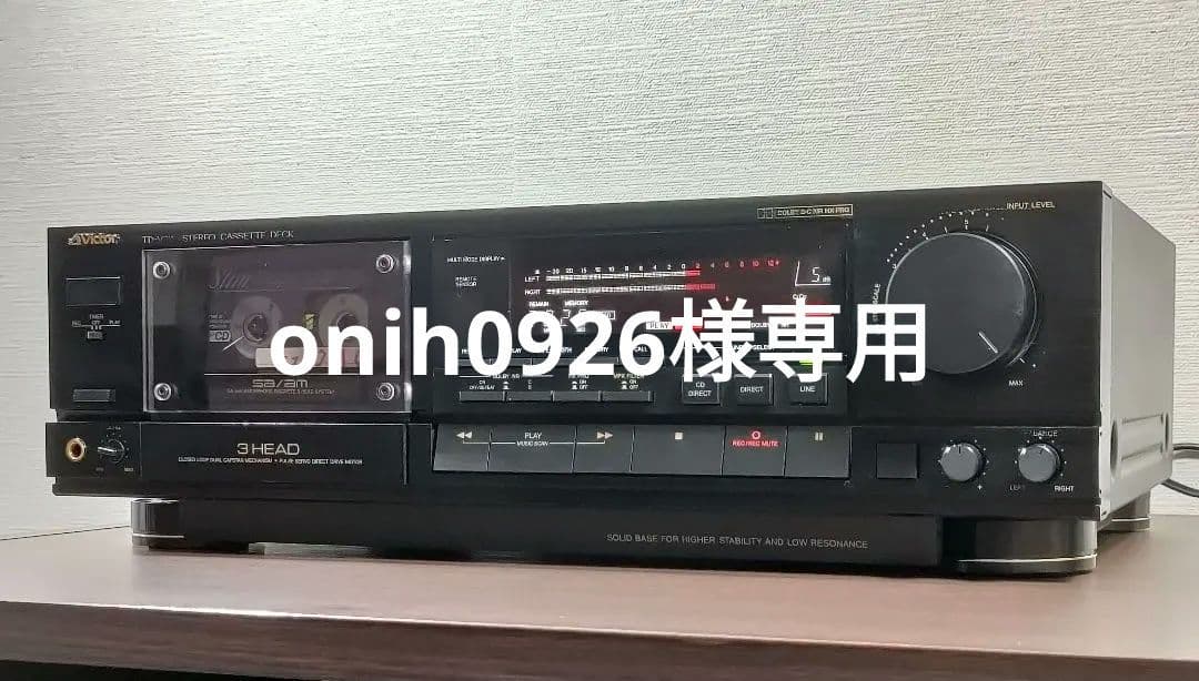 ビクター TD-V711 ３ヘッドカセットデッキ【録音再生良好】③ Victor ビクター TD-V711 3ヘッドカセットデッキ 【中古整備品