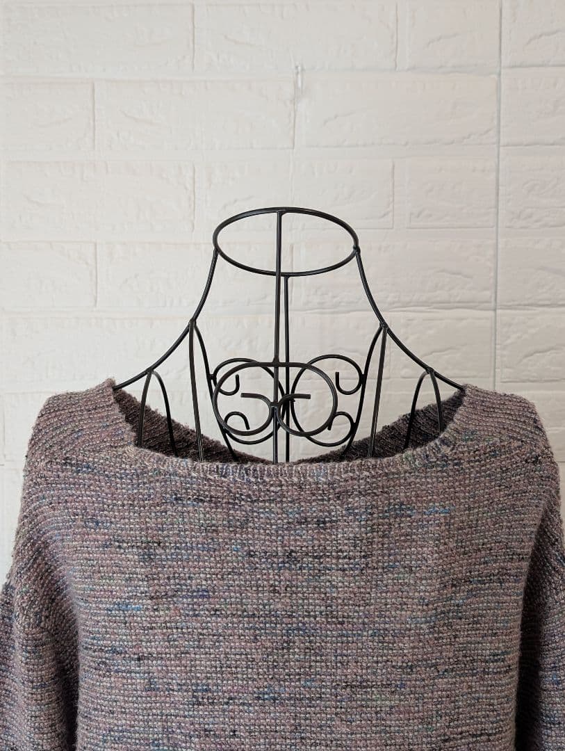 セオリーリュクス ニット セーター ウール シルク混 Vネック ピンク