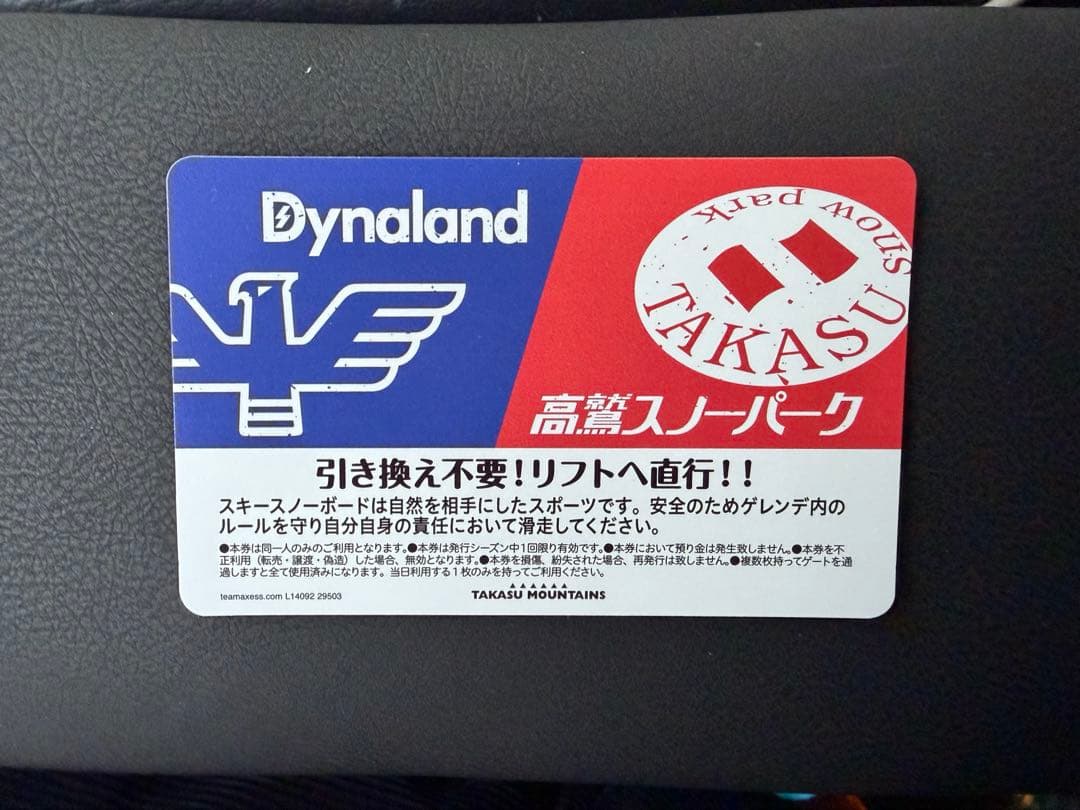 子ども券1枚 ダイナランド 高鷲スノーパーク共通リフト券 - メルカリ